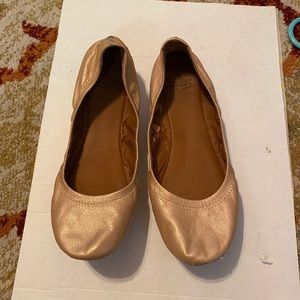 Lucky brand rose gold ballet flats